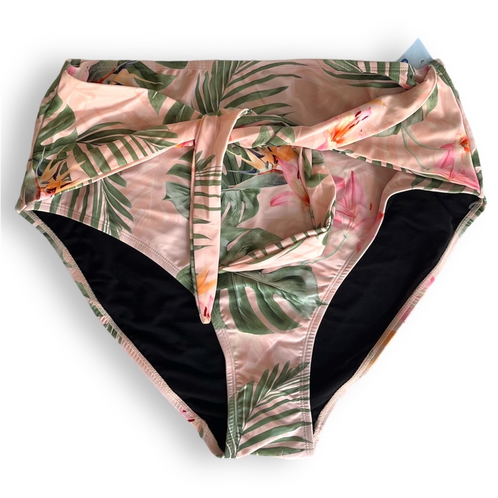 Fashion to Figure NWOT Plus Size Tropical Swim Bottoms